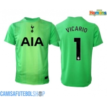 Camisa de time de futebol Tottenham Hotspur Guglielmo Vicario #1 Goleiro Replicas 1º Equipamento 2025-26 Manga Curta